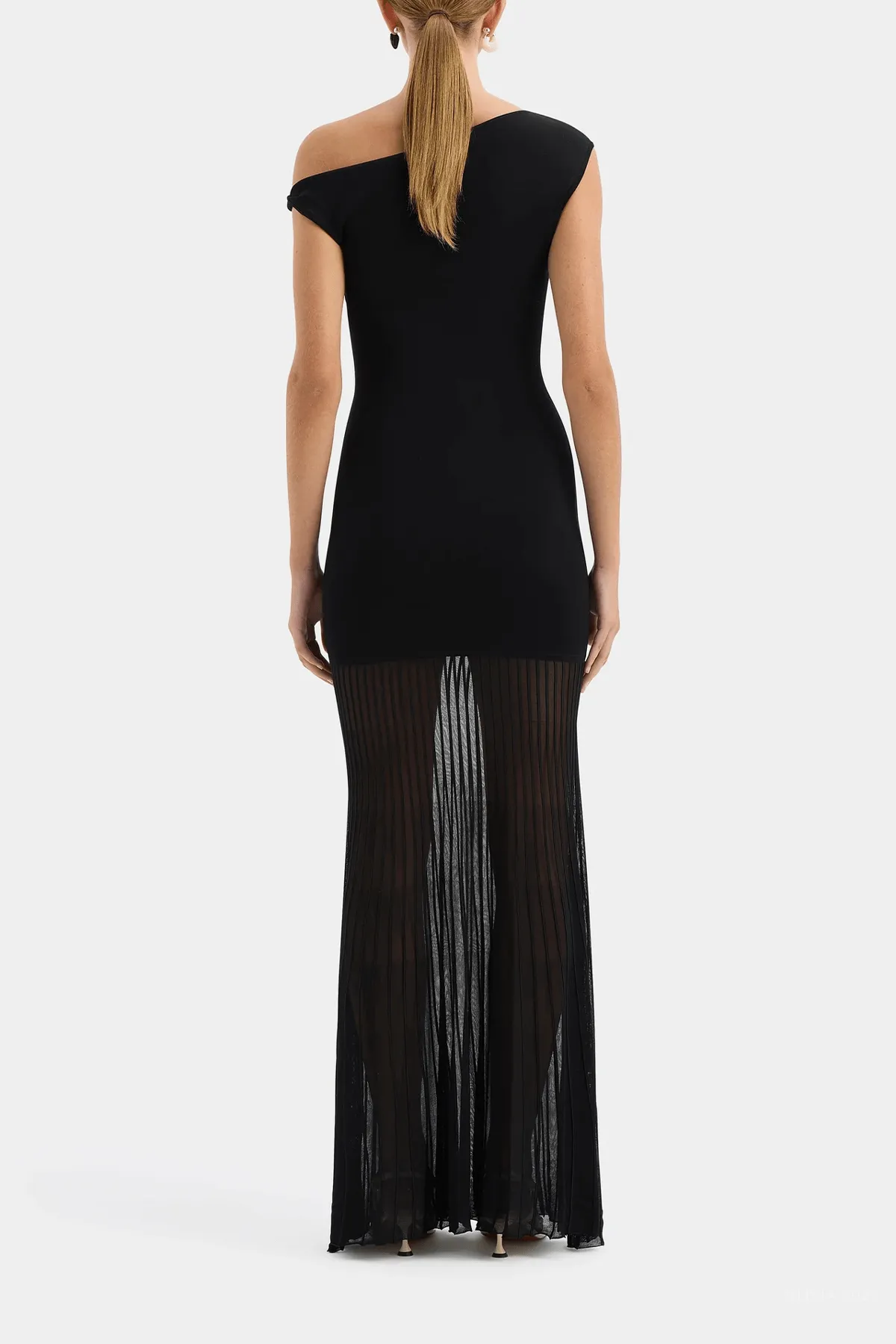 Indigo Twist Dress in Black