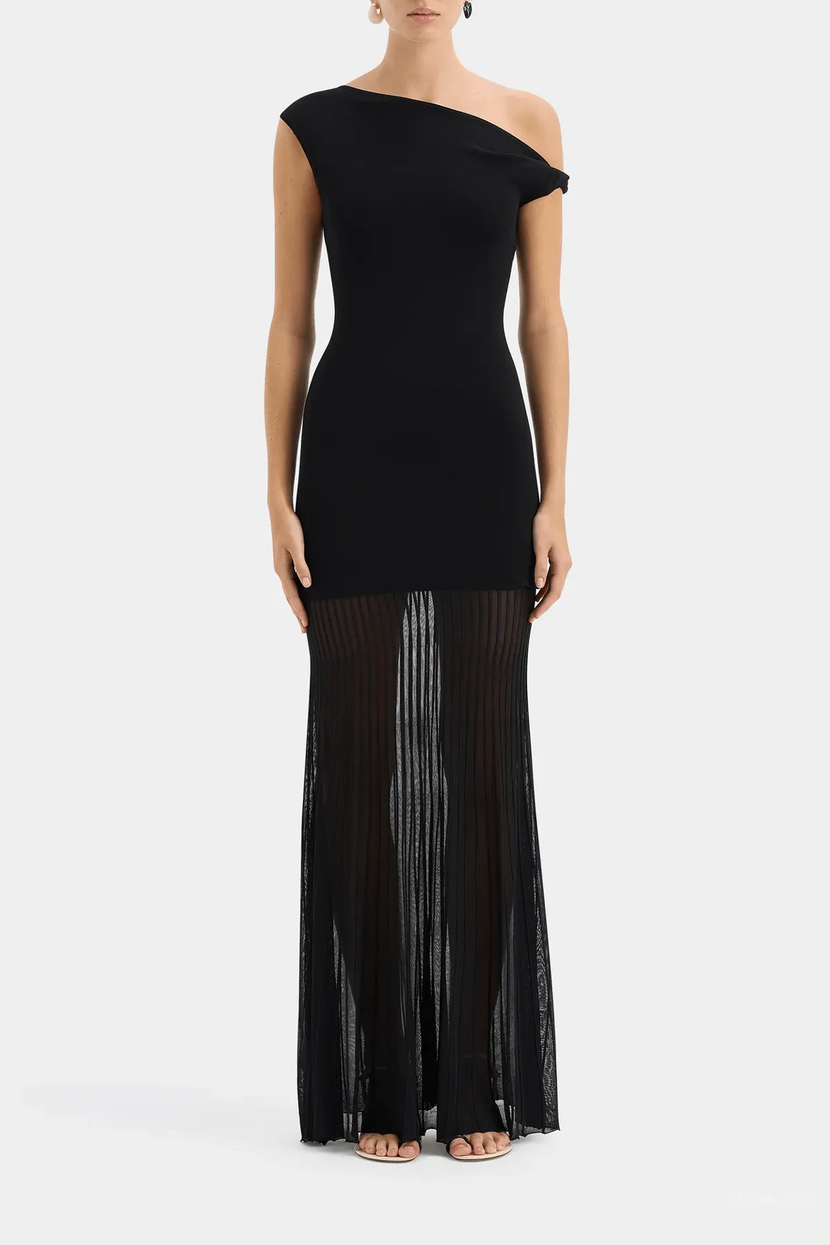 Indigo Twist Dress in Black