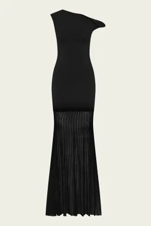 Indigo Twist Dress in Black