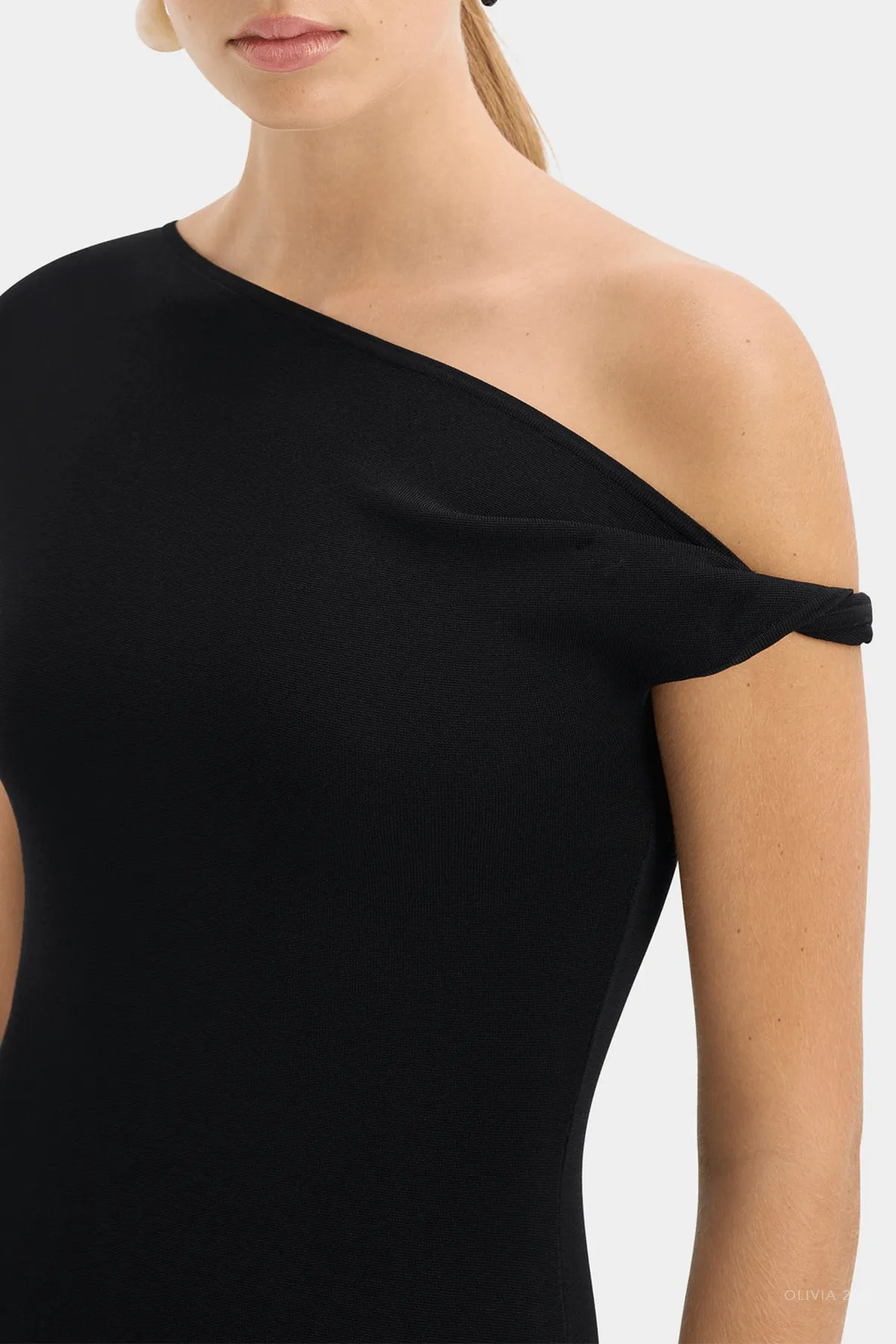 Indigo Twist Dress in Black