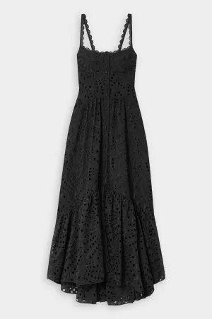 Irene Long Dress in Black