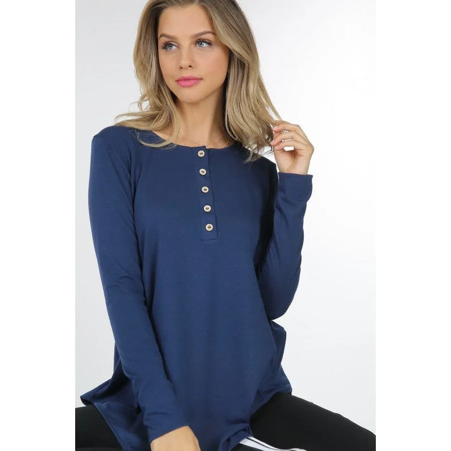 It's a Lounging Kind of Day Long Sleeve Tee in Olive
