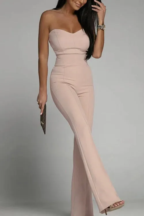 Joanne® | Elegant strapless jumpsuit with minimalist chic
