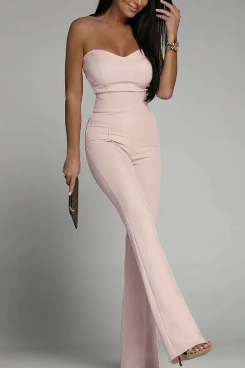 Joanne® | Elegant strapless jumpsuit with minimalist chic