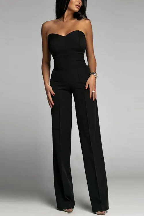 Joanne® | Elegant strapless jumpsuit with minimalist chic