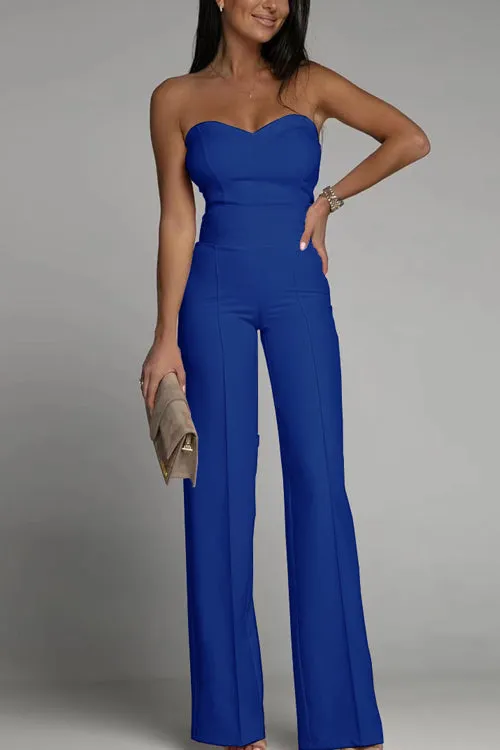 Joanne® | Elegant strapless jumpsuit with minimalist chic
