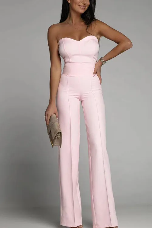 Joanne® | Elegant strapless jumpsuit with minimalist chic