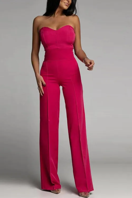 Joanne® | Elegant strapless jumpsuit with minimalist chic