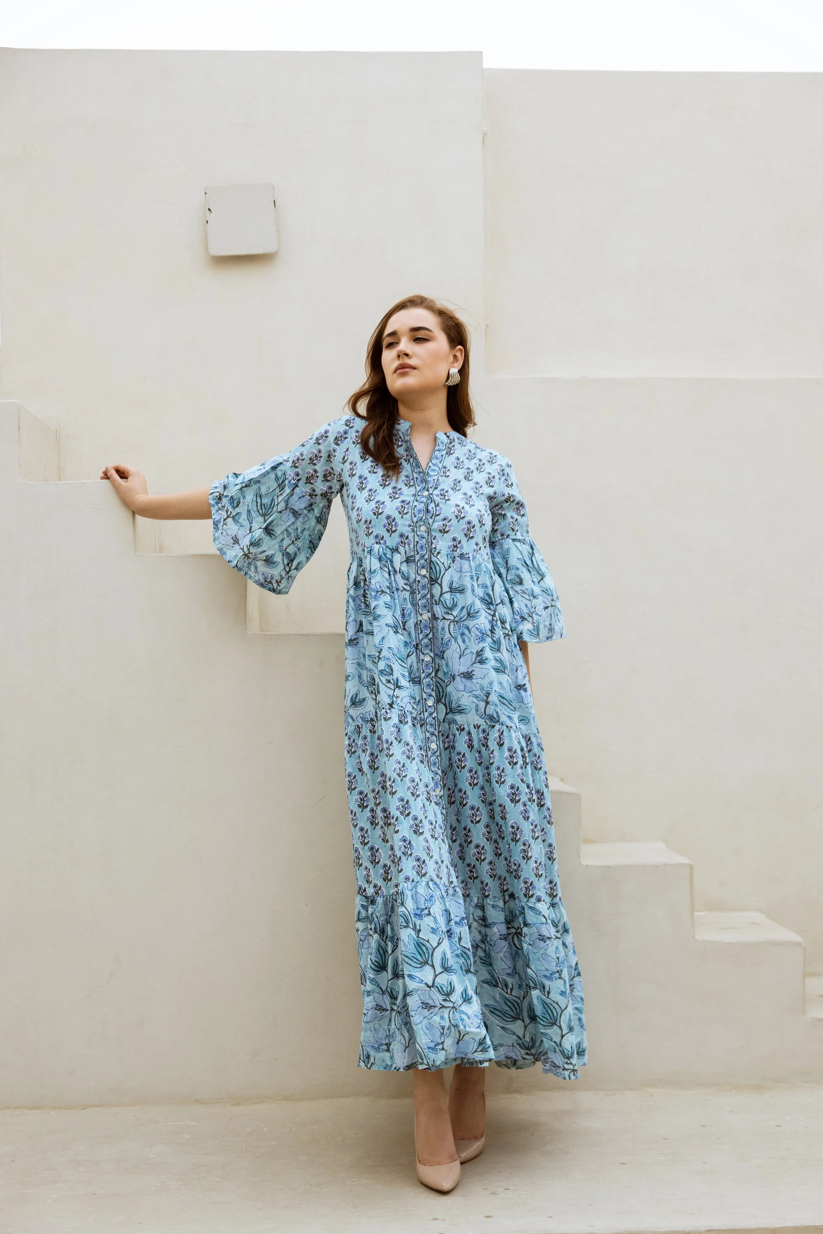 Keyali tier Ruffle Dress