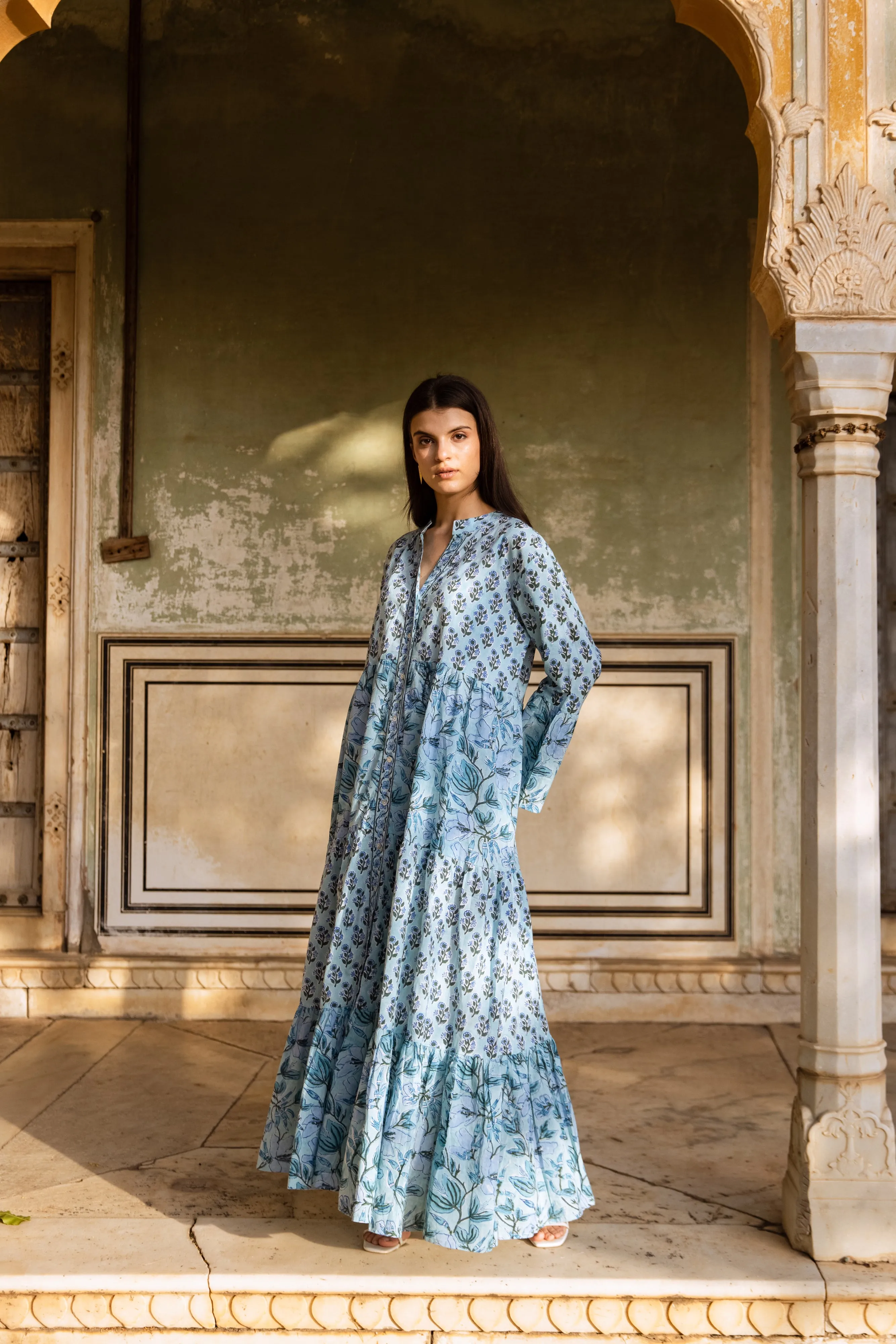 Keyali tier Ruffle Dress