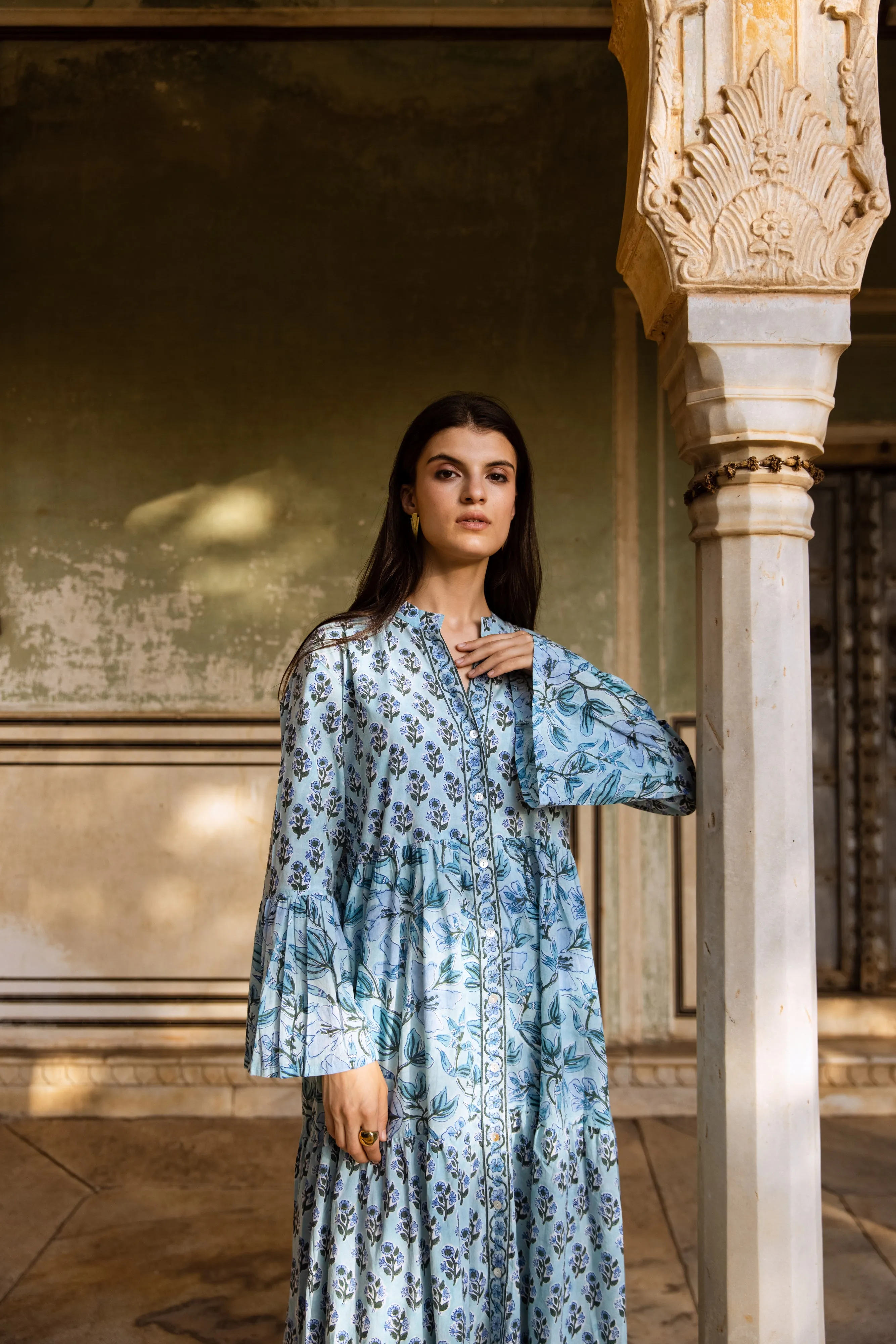 Keyali tier Ruffle Dress