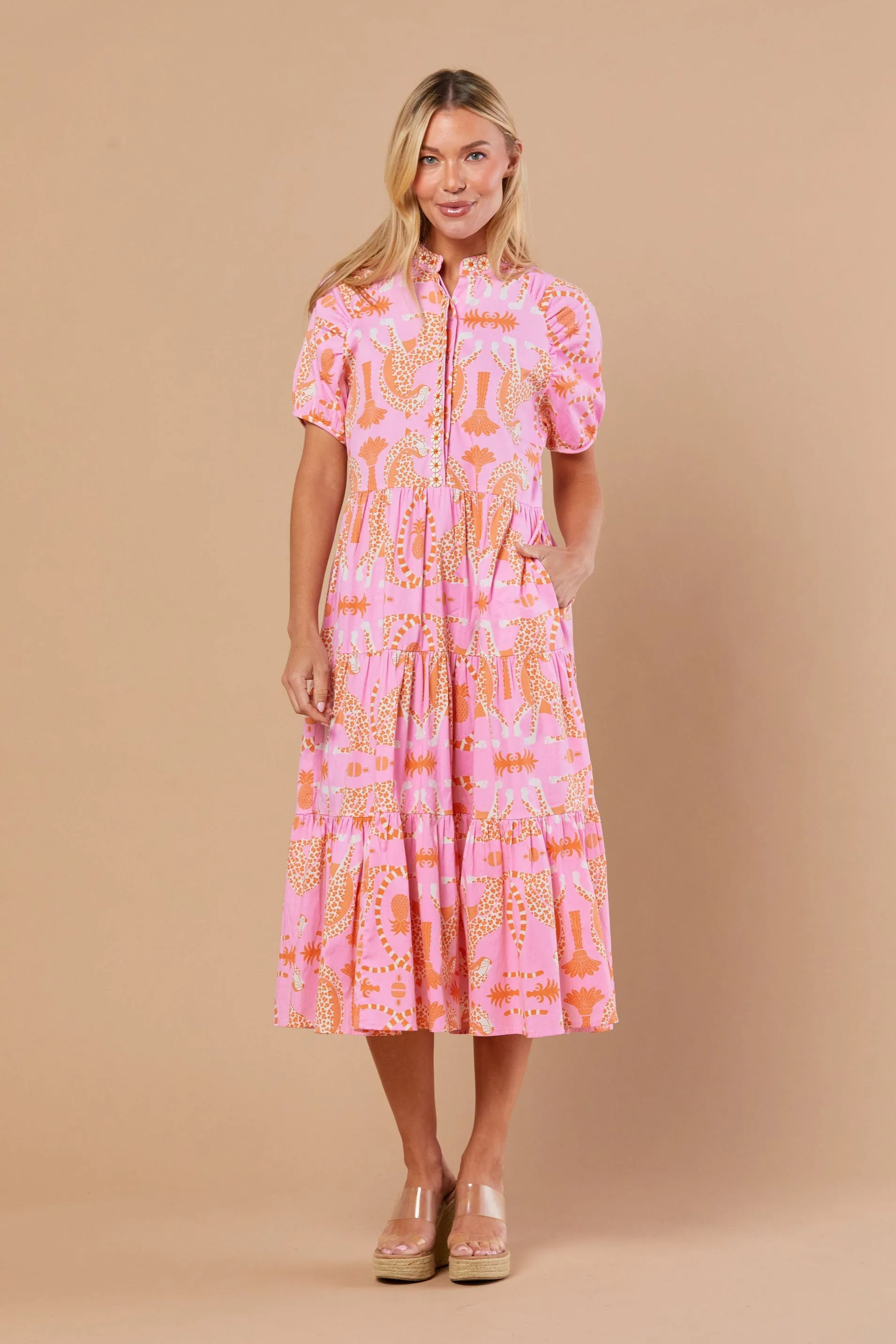 Kimbell Dress in Apricot Prowess