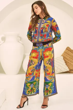 KINGDOM OF DRAGONS PALAZZO PANTS