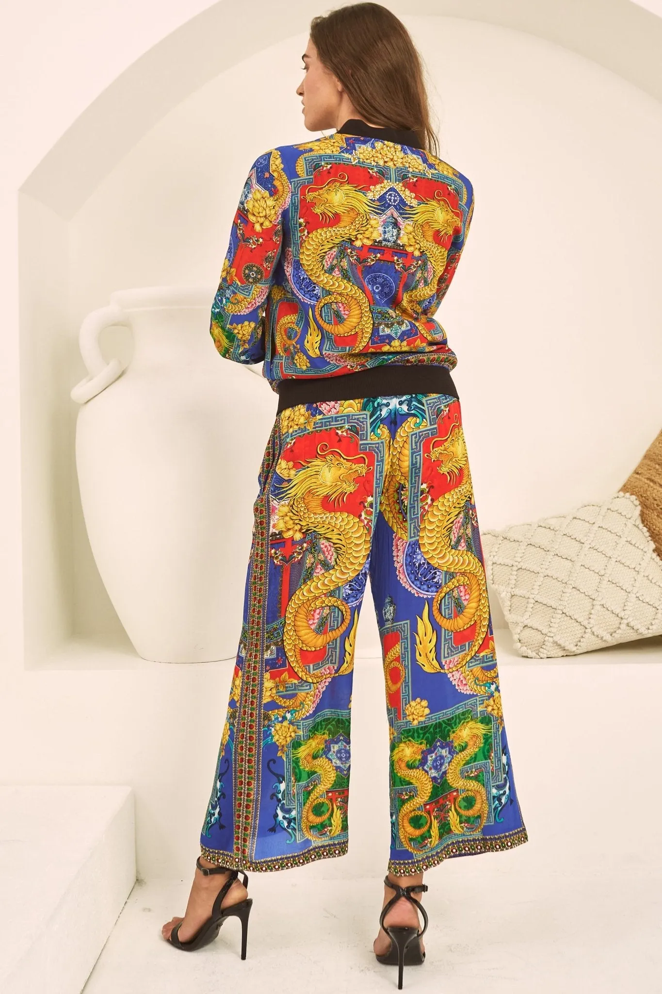 KINGDOM OF DRAGONS PALAZZO PANTS