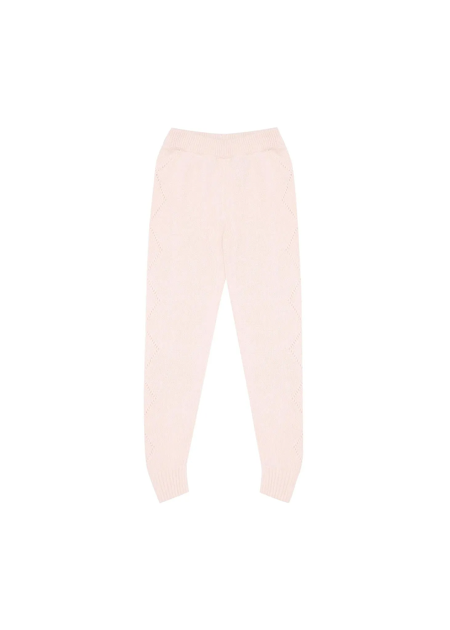 Knitted Leggings - Pink Rose