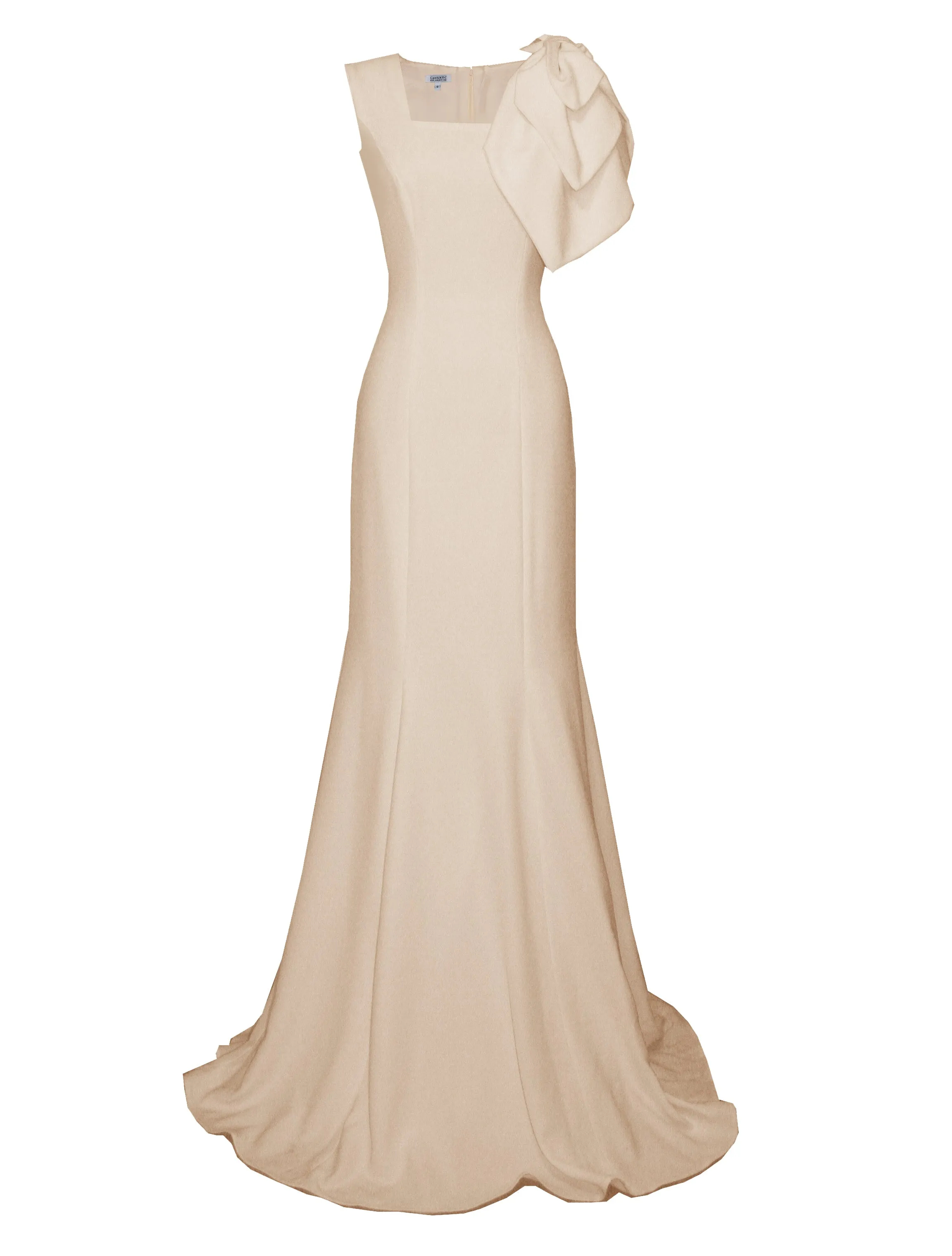 Kolby Modern Minimalist Wedding Gown