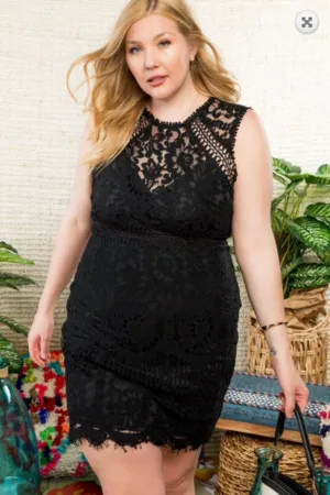 LACE BLACK DRESS