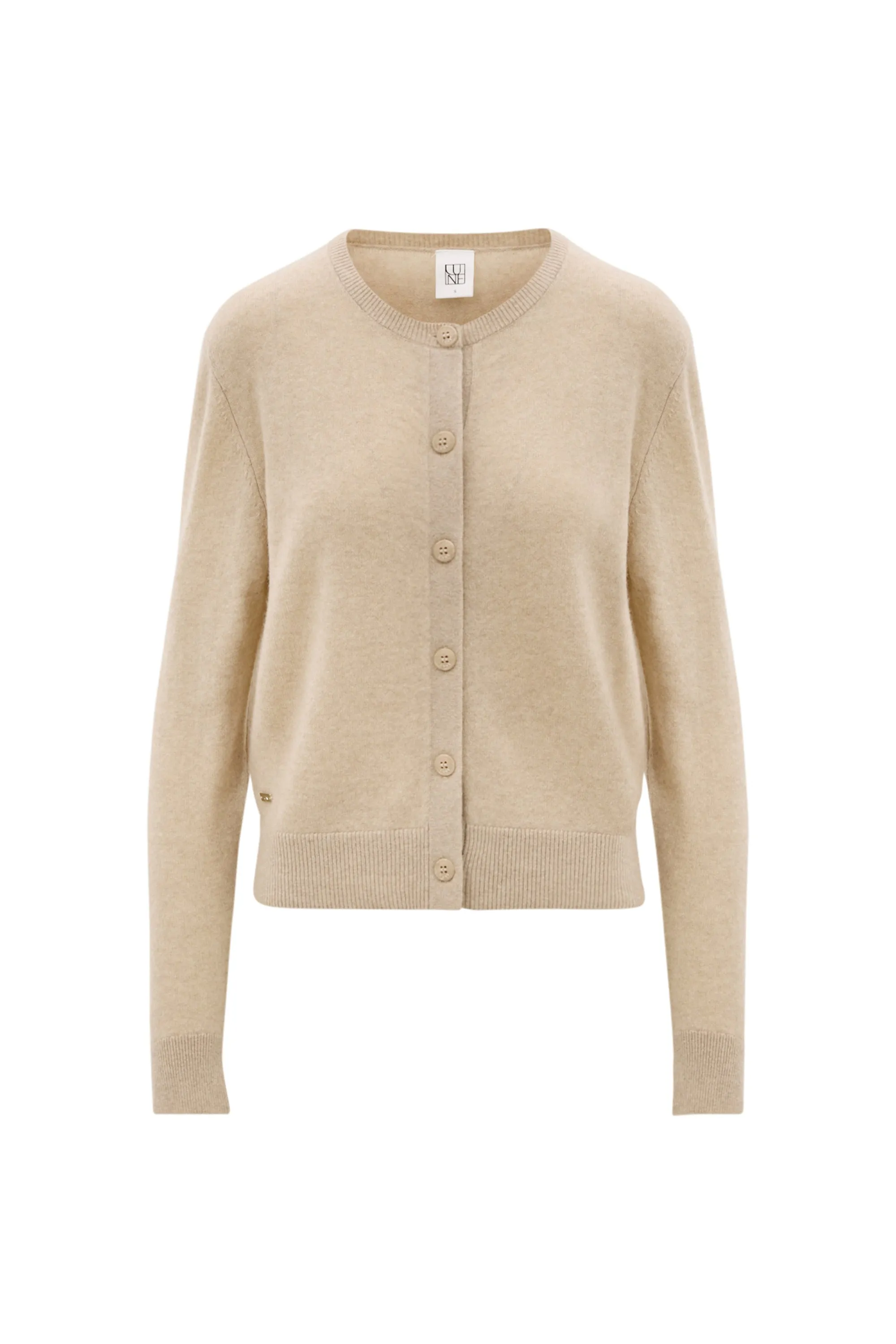 LANA cashmere cardigan - Beige Melange