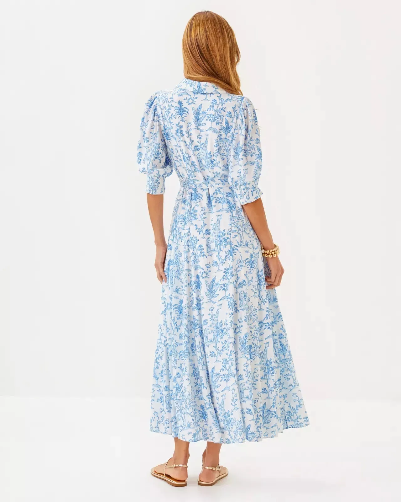 Larkyn Midi Shirtdress - Resort White Tall Tales