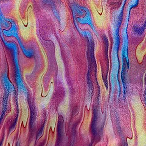 Lava Flame Digital Hologram Foggy Foil Stretch Polyester Spandex Fabric | Spandex Palace
