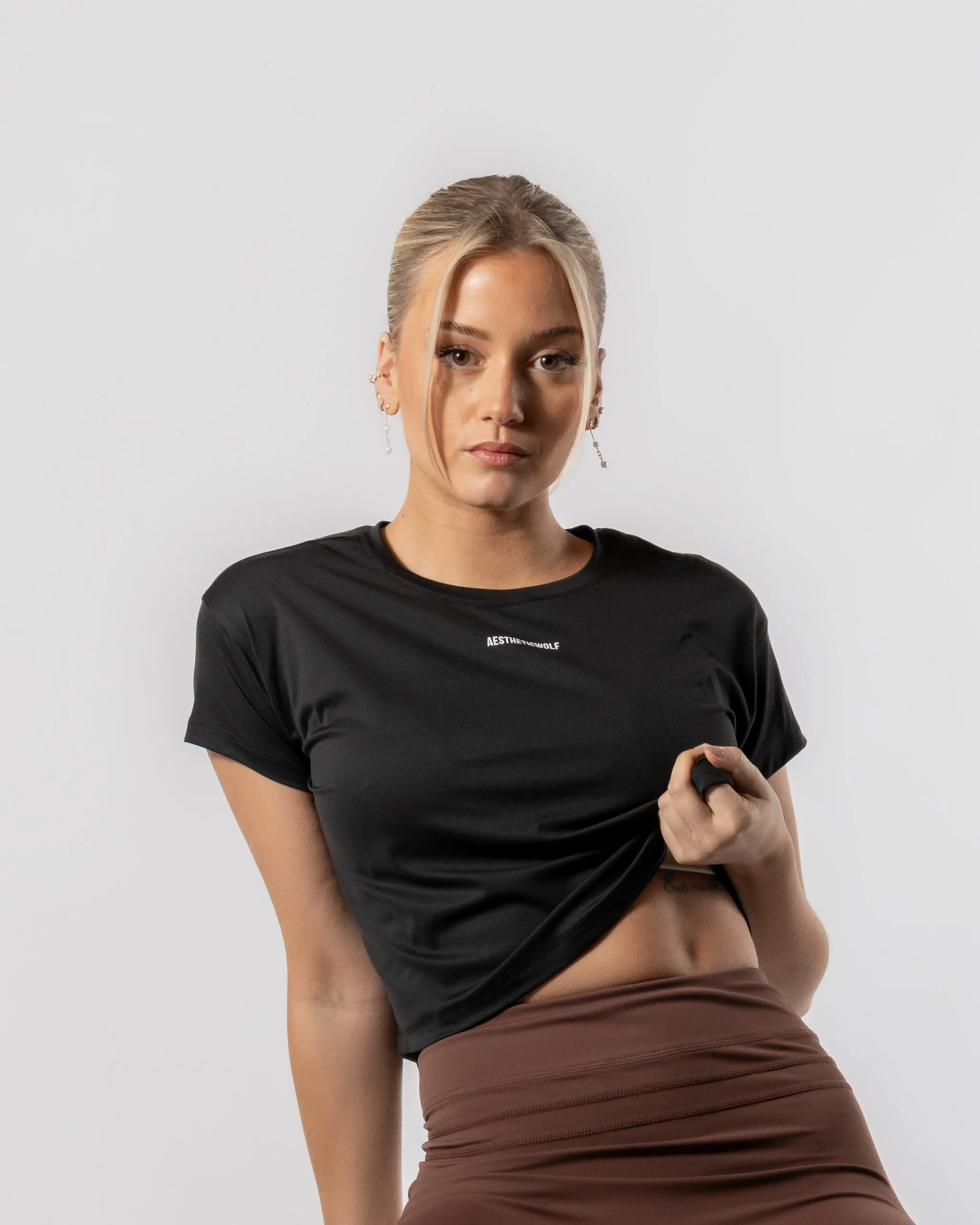 Lift Crop Top Black