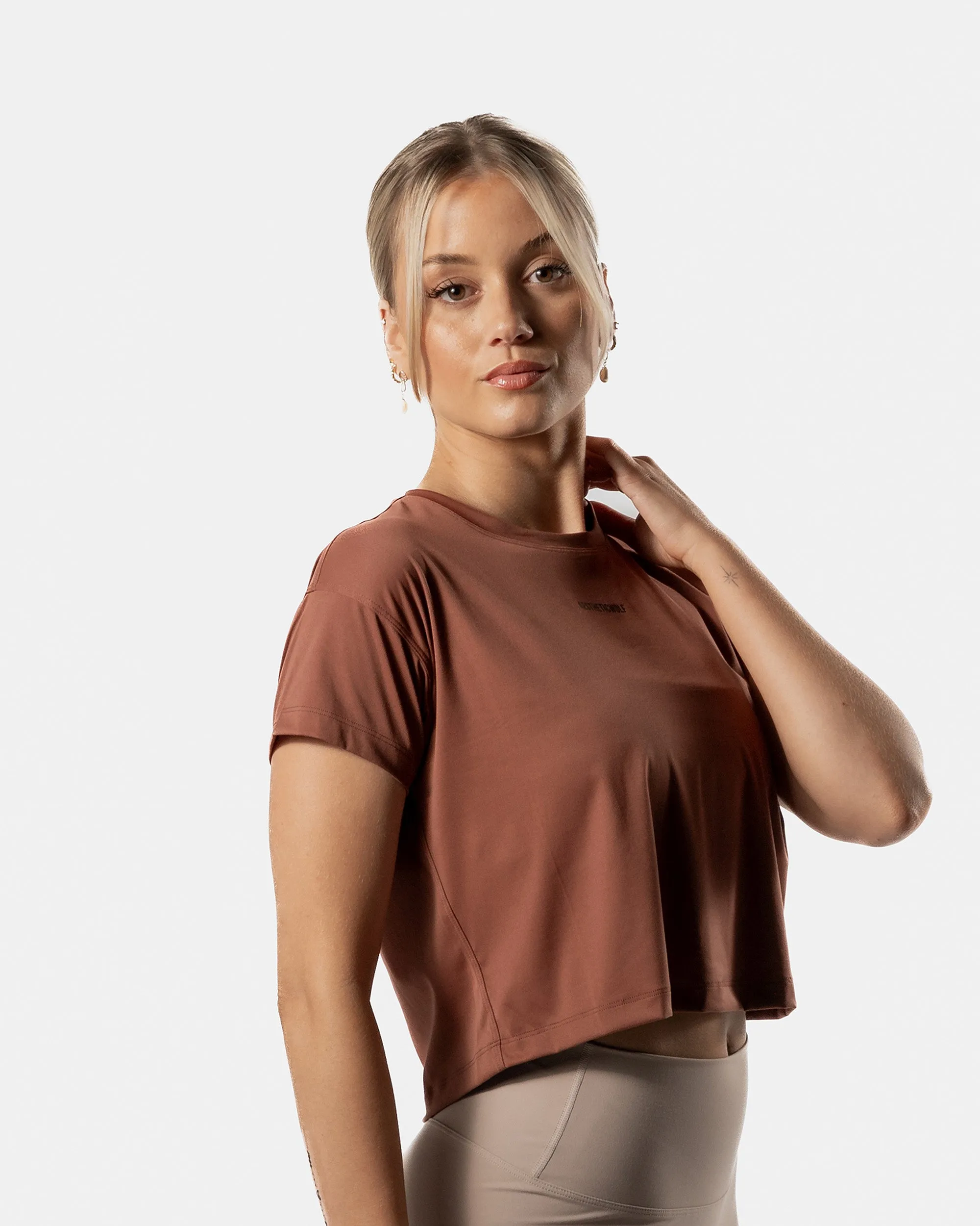 Lift Crop Top Cocoa