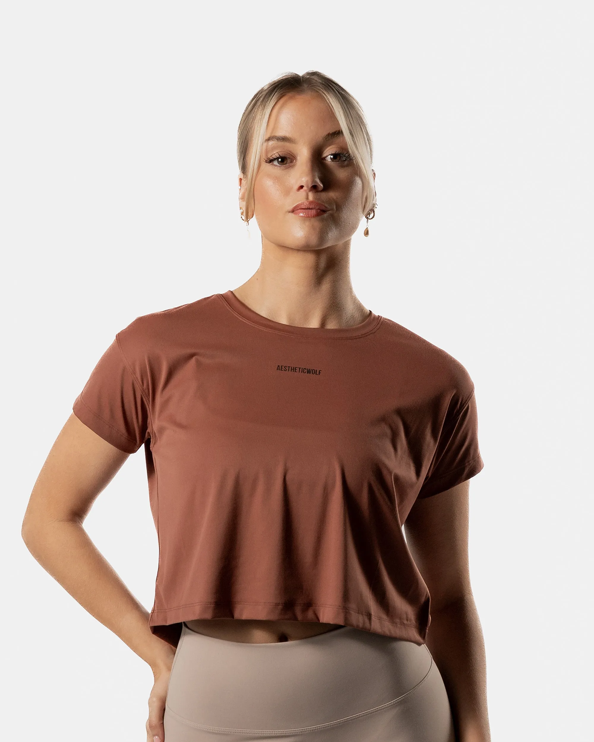 Lift Crop Top Cocoa