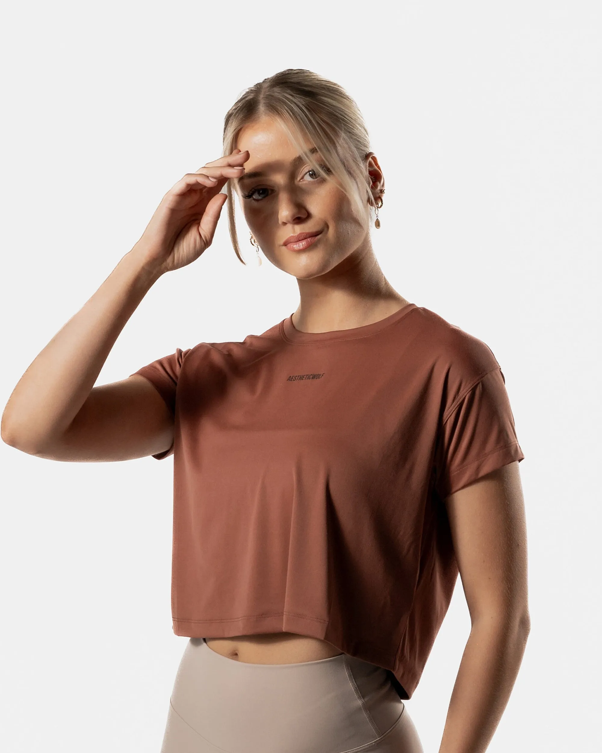 Lift Crop Top Cocoa