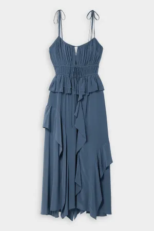 Livinia Dress in Washed Indigo
