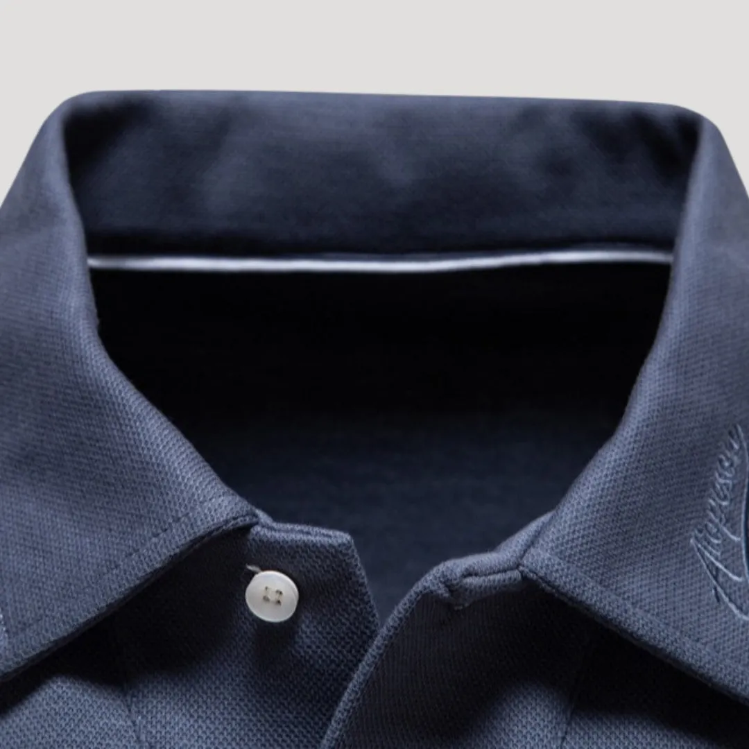 Long Sleeve Polo – Performance Knit – Sleek Smart Activewear