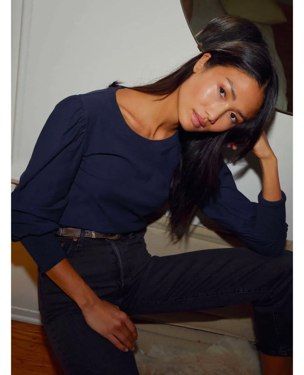 Loren Strong Shoulder Top Night Sky