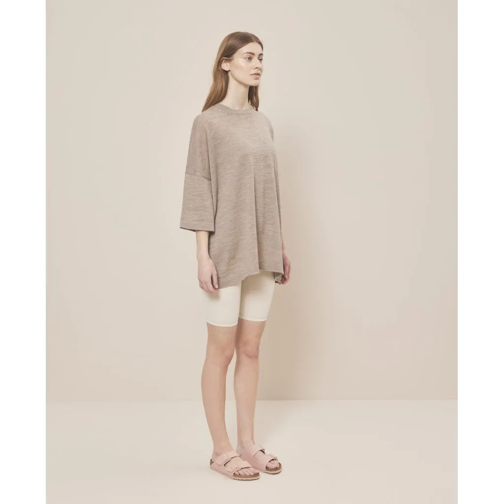 Lunar Luxe Shorts 8 - Oatmeal
