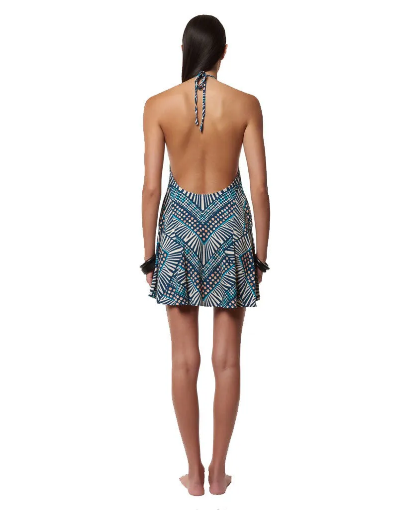 Mara Hoffman Peacock Swing Dress in Green