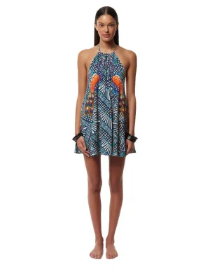 Mara Hoffman Peacock Swing Dress in Green