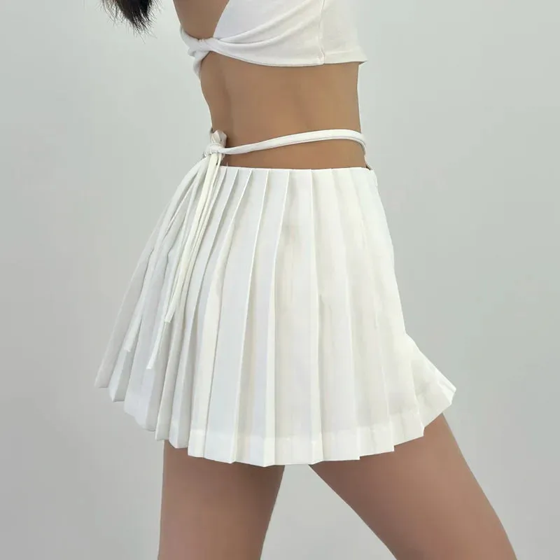 Marigold | High-waisted Bow Mini Skirt