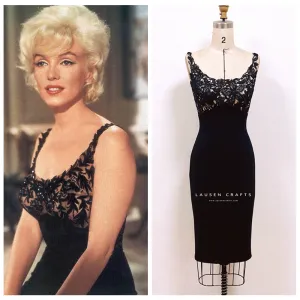 Marilyn Monroe Short Black Dress Something's Gotta Give Costume