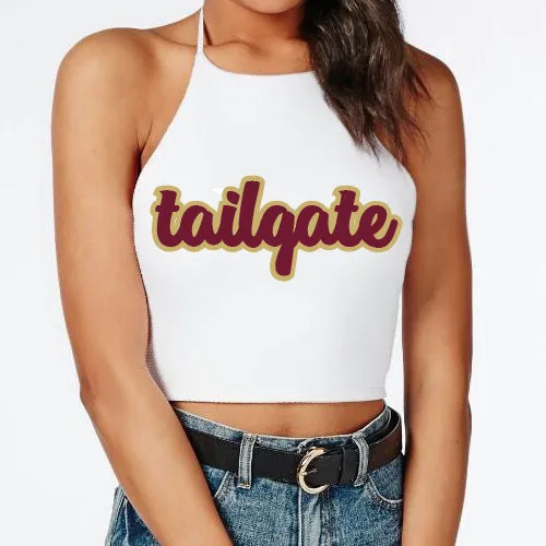Maroon & Gold Tailgate Halter Top