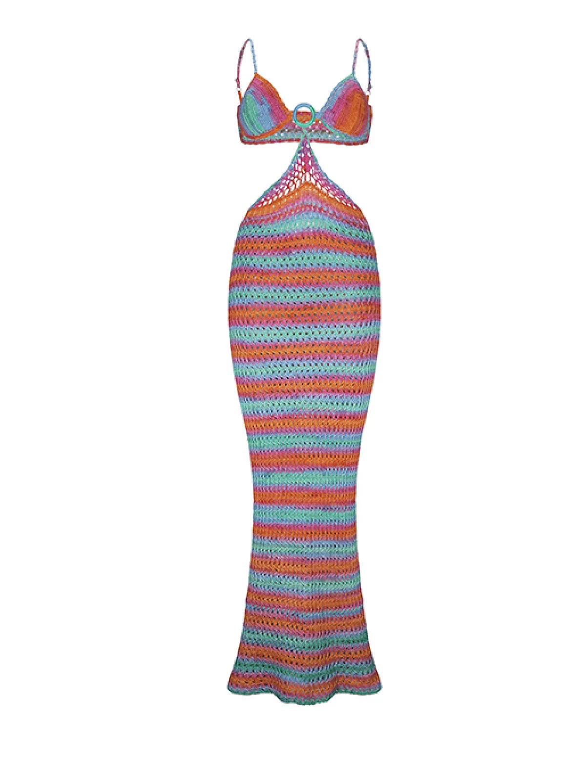 Martina Crochet Dress Multicolor ::RET