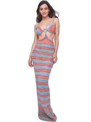 Martina Crochet Dress Multicolor ::RET