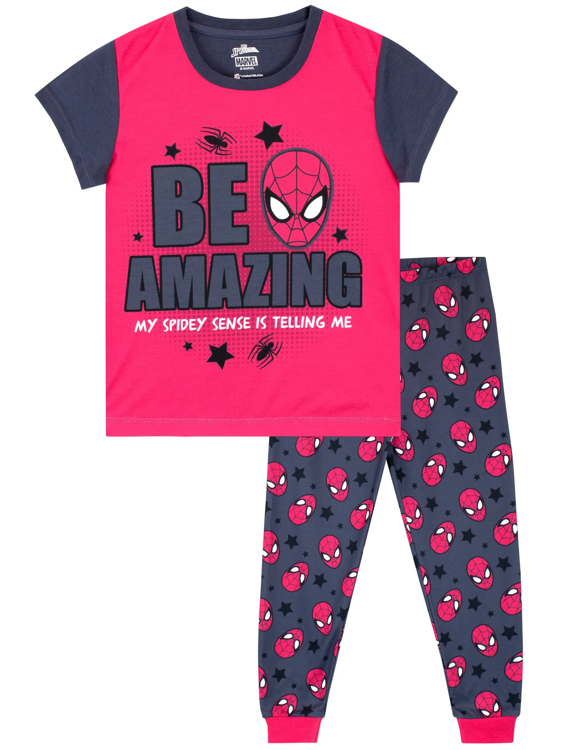 Marvel Spiderman Short Sleeve Pajamas