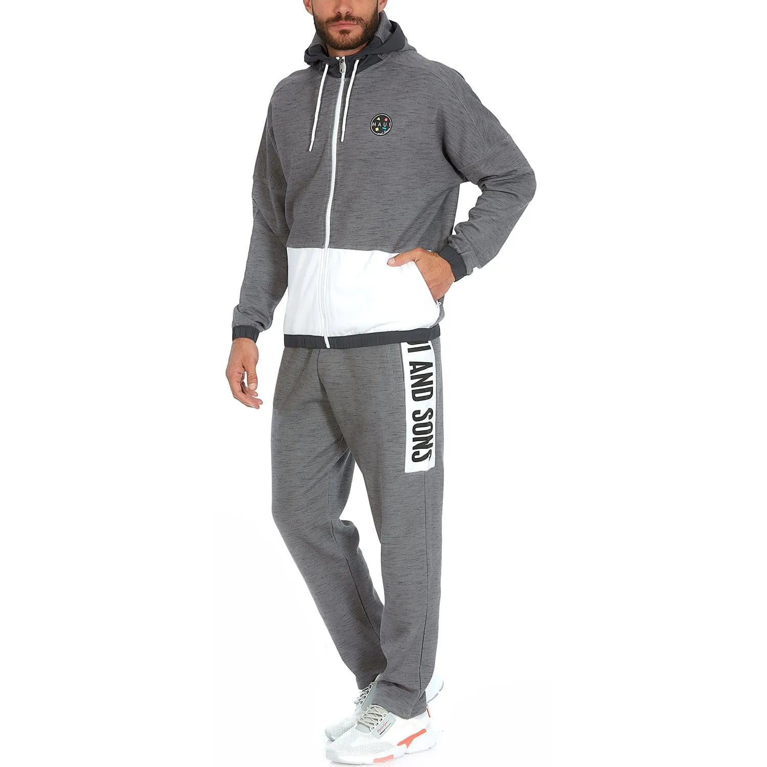 MAUI Mens Inan Zip Jacket with Hoodie