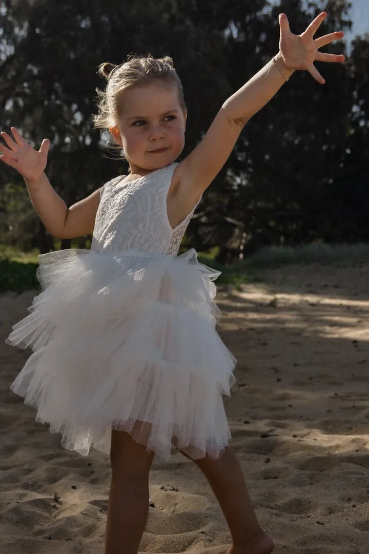 May Lace Tutu Dress - Flower Girl