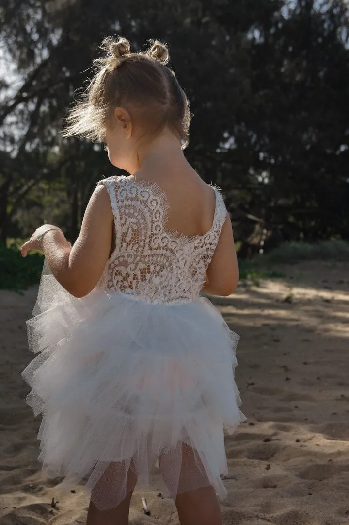 May Lace Tutu Dress - Flower Girl