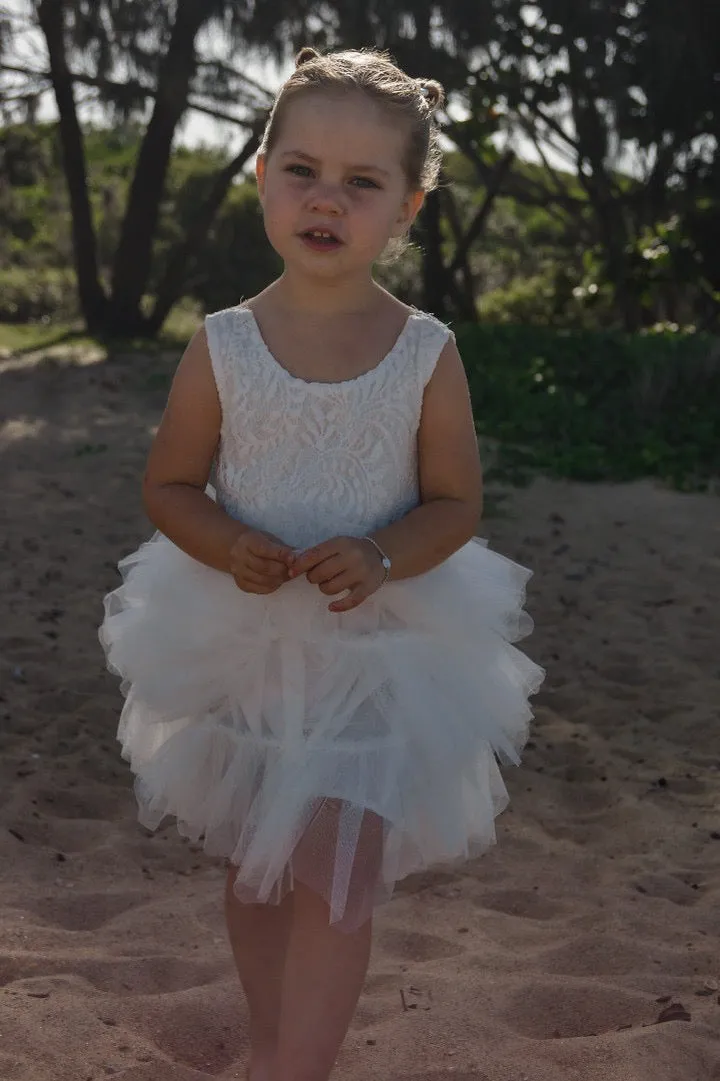 May Lace Tutu Dress - Flower Girl