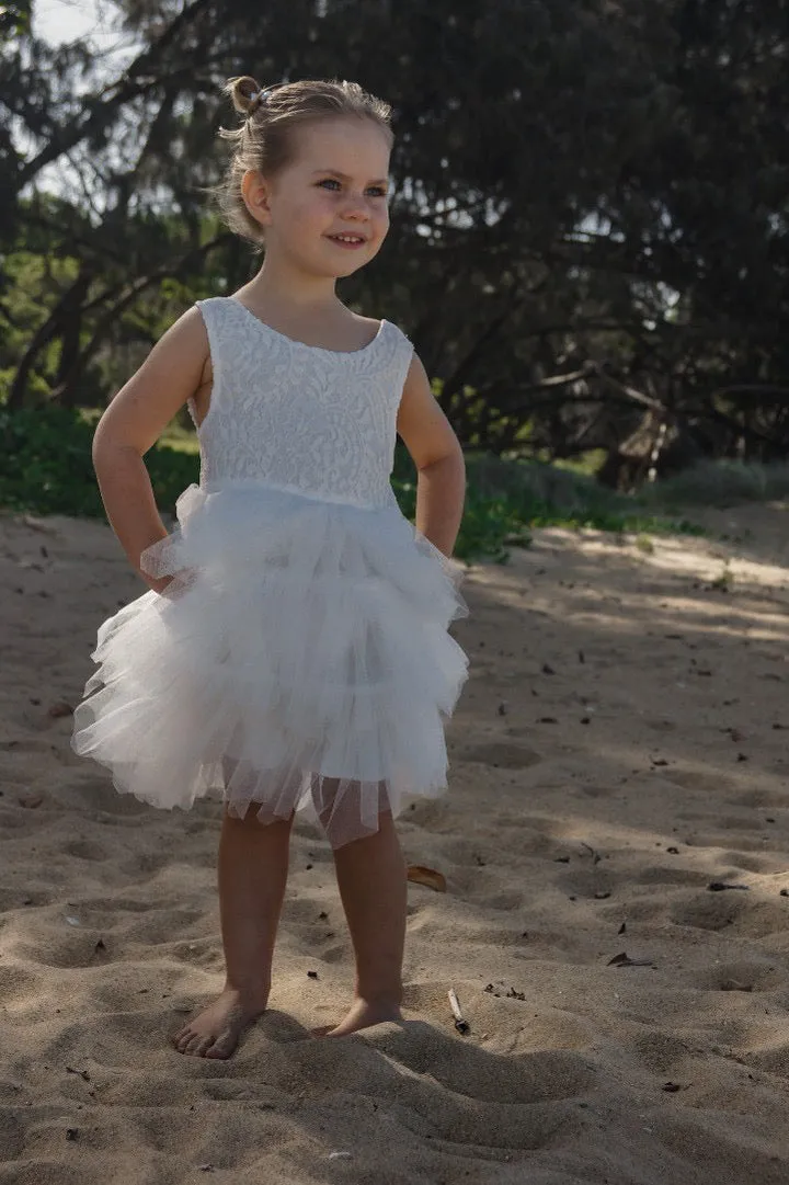 May Lace Tutu Dress - Flower Girl