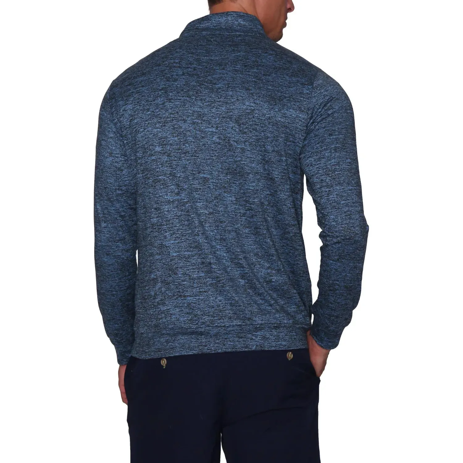 MELANGE LONG SLEEVE Q-ZIP