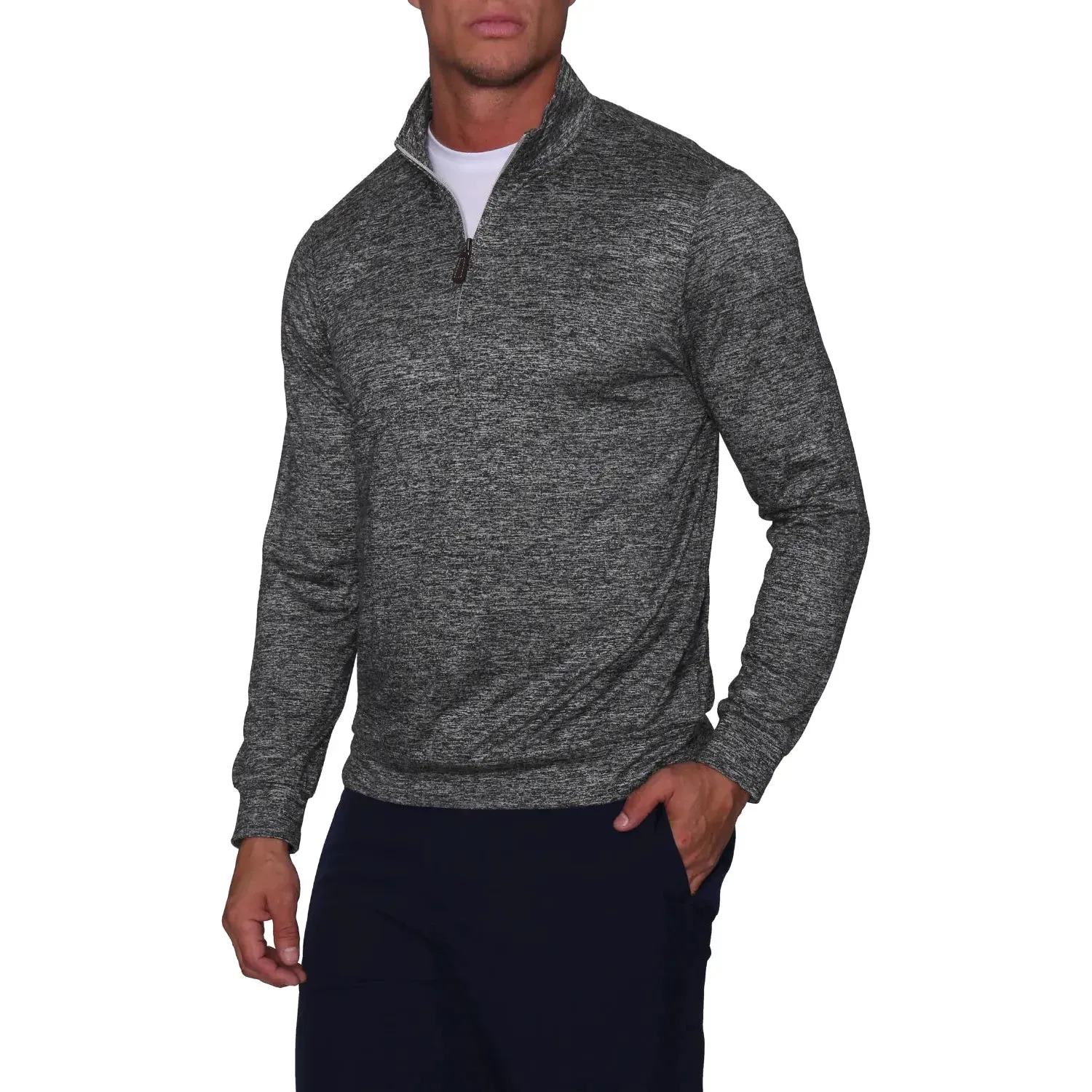 MELANGE LONG SLEEVE Q-ZIP