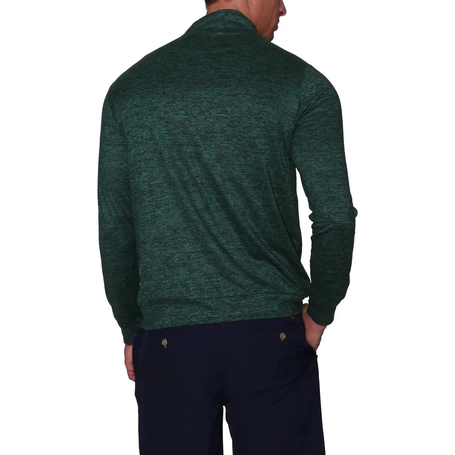 MELANGE LONG SLEEVE Q-ZIP