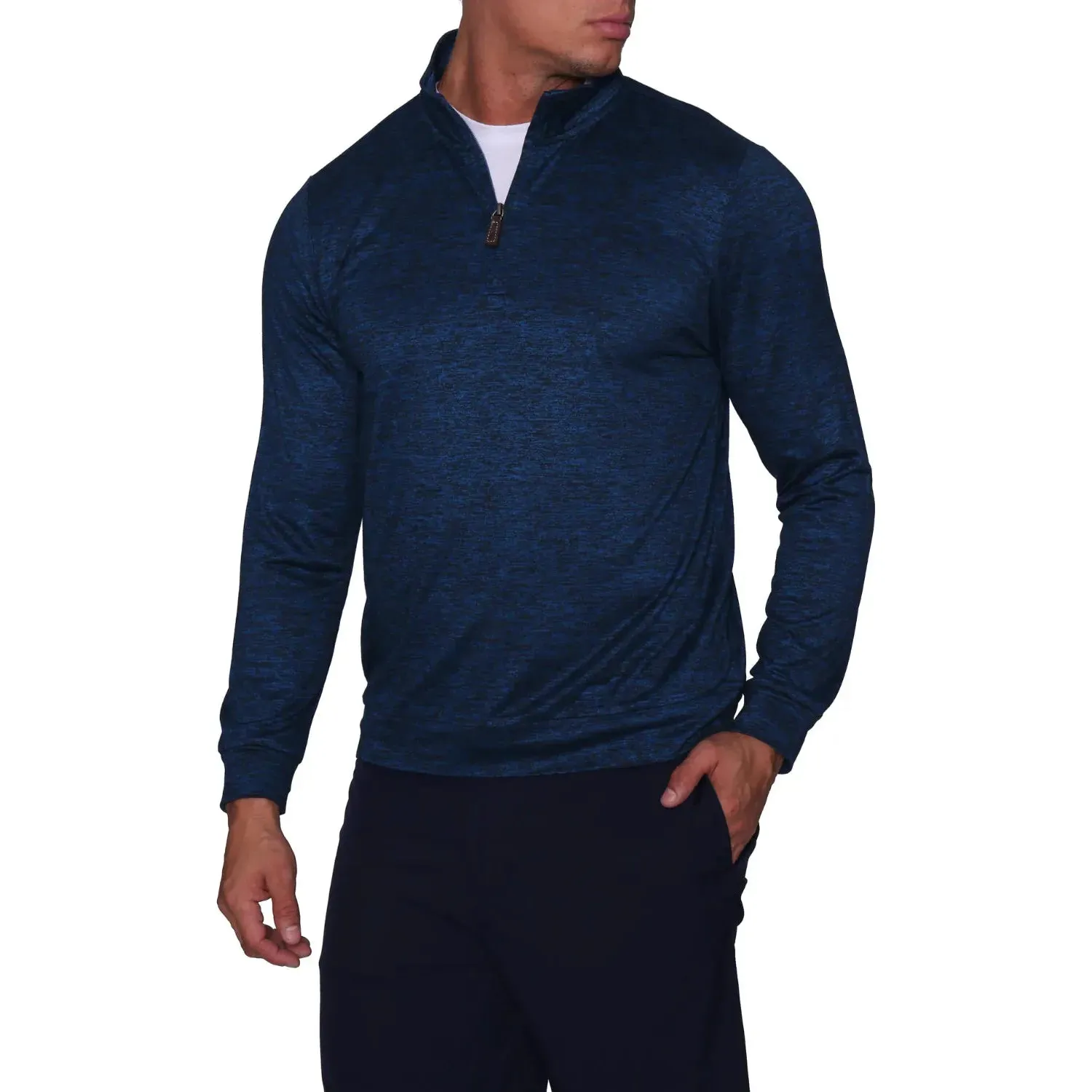 MELANGE LONG SLEEVE Q-ZIP