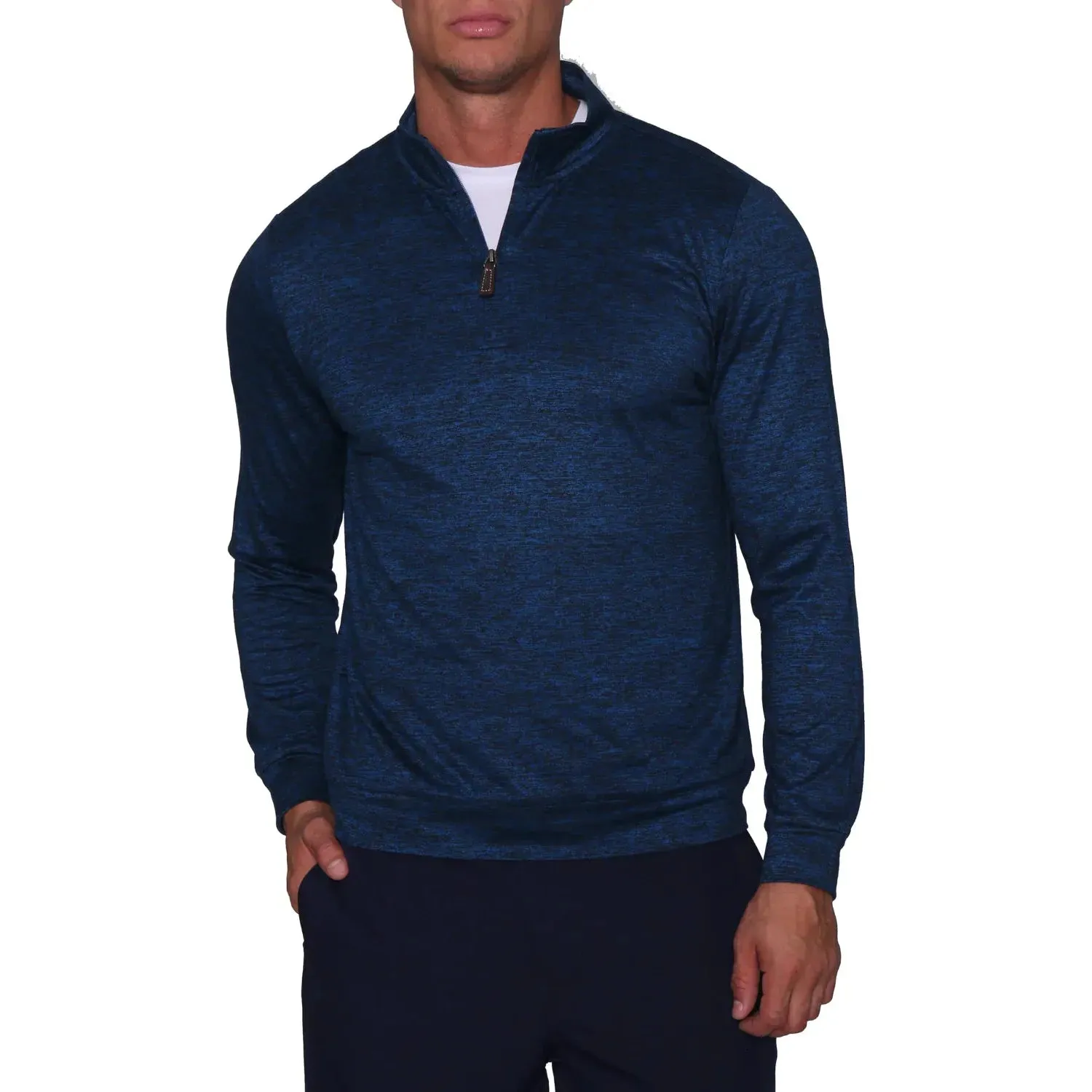 MELANGE LONG SLEEVE Q-ZIP